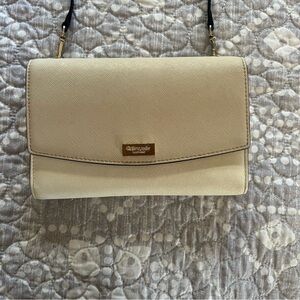 Kate Spade Beige and gray Crossbody Bag.